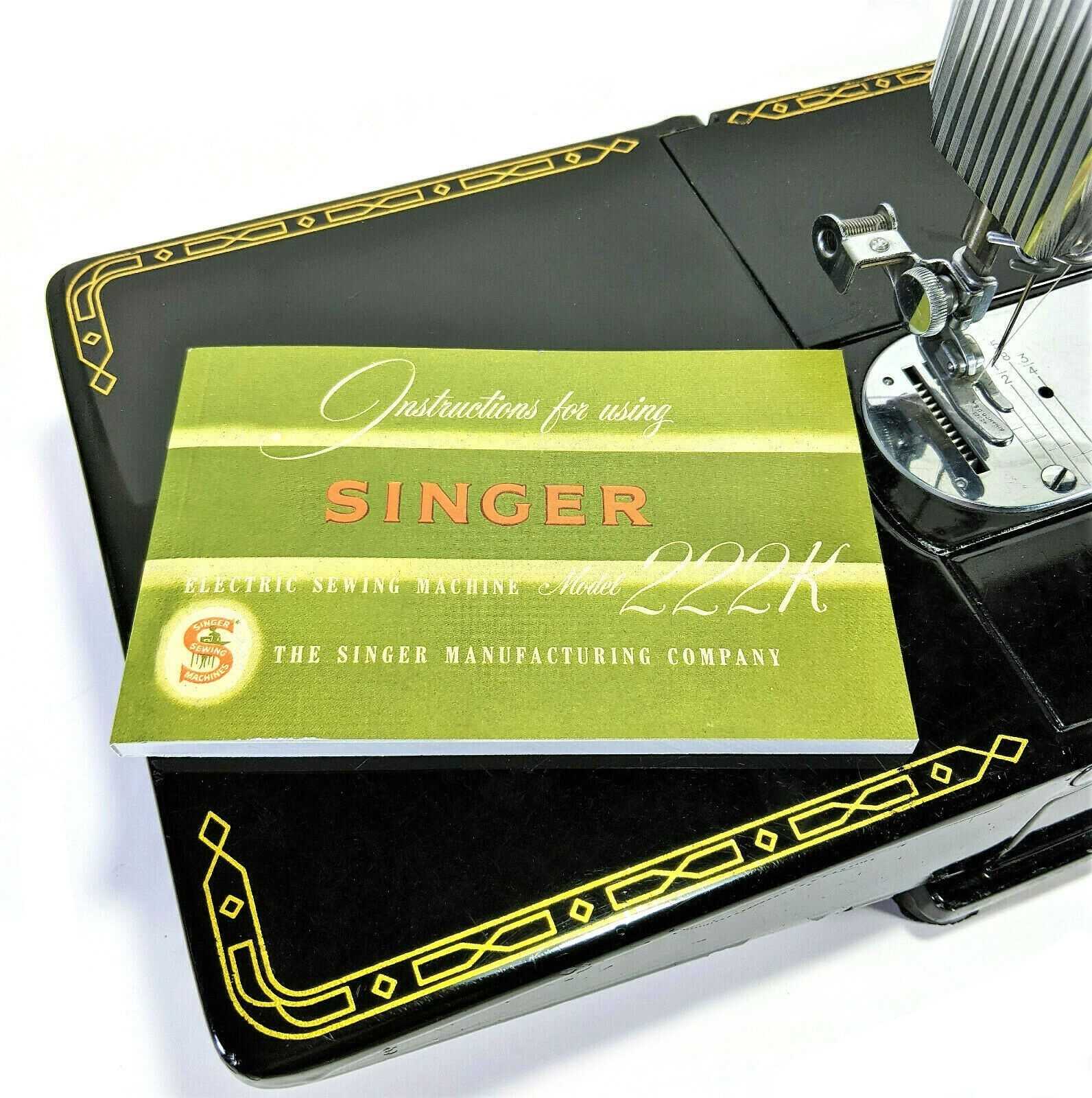 instruction manual for singer featherweight sewing machine