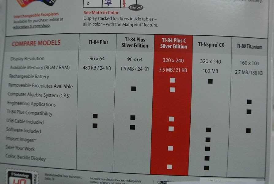 instruction manual for ti 84 plus c silver edition