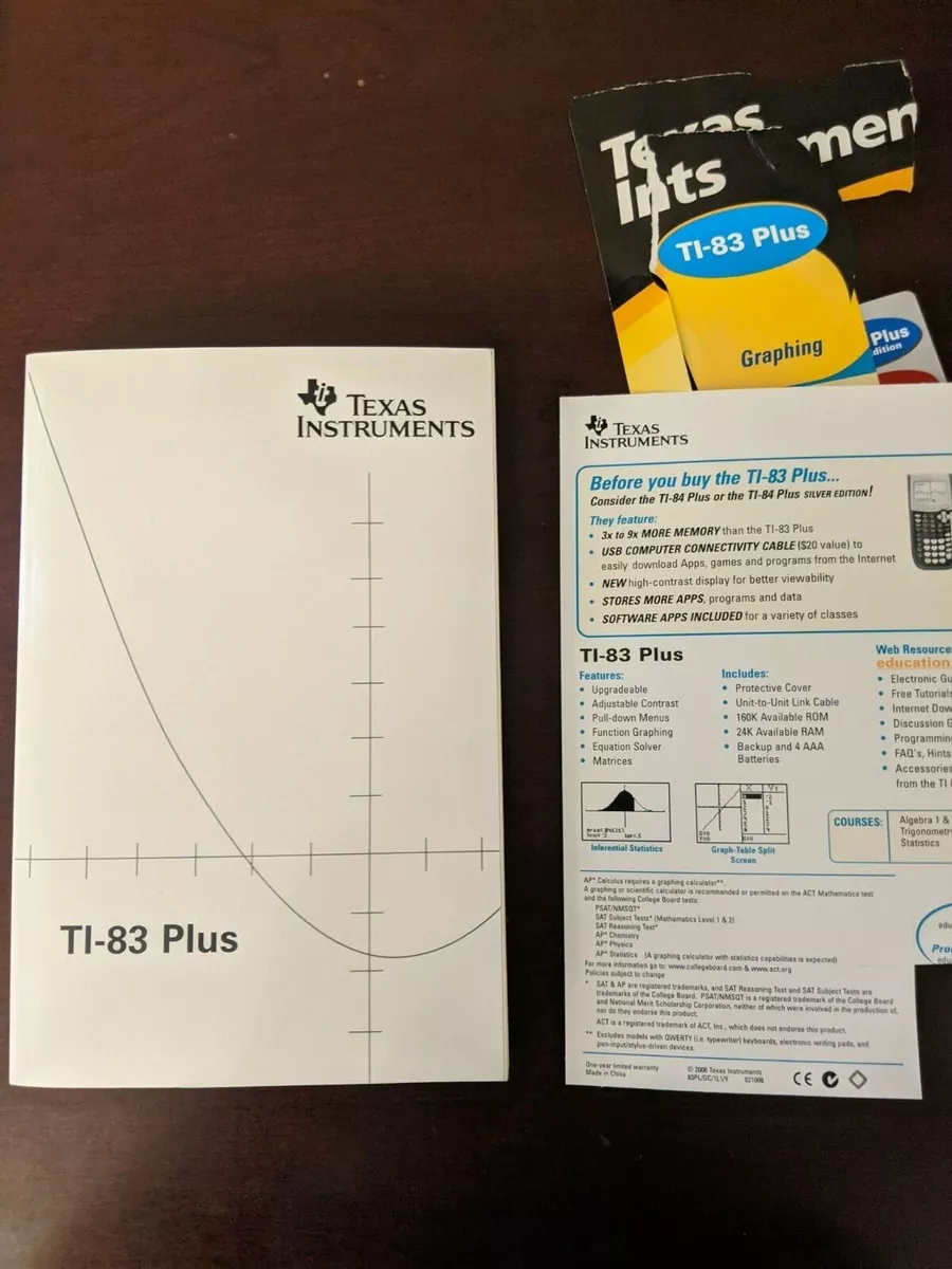 instruction manual for ti 84 plus c silver edition