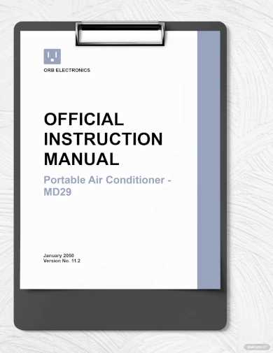 instruction manual template microsoft word