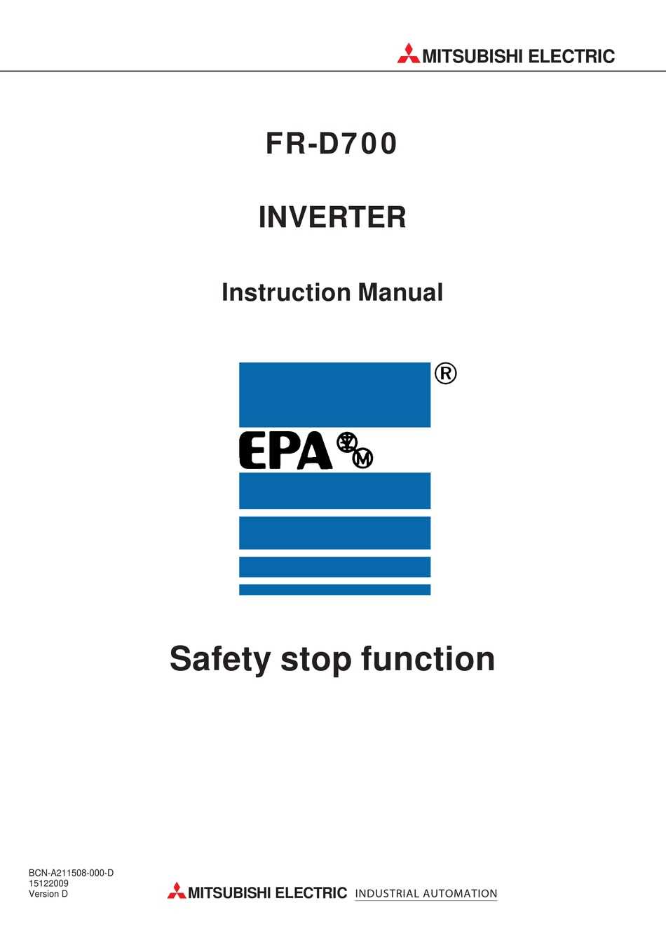 inverter fr d700 instruction manual