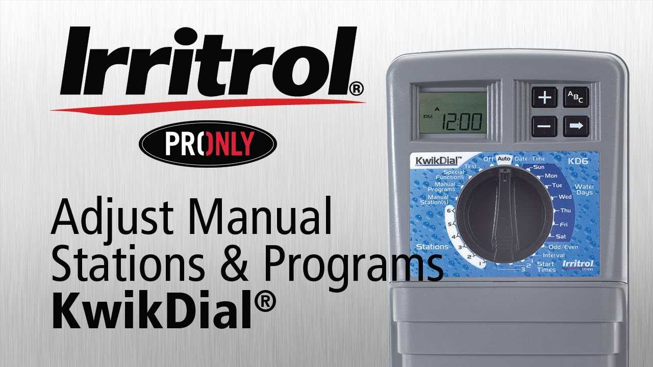 irritrol kd6 instruction manual