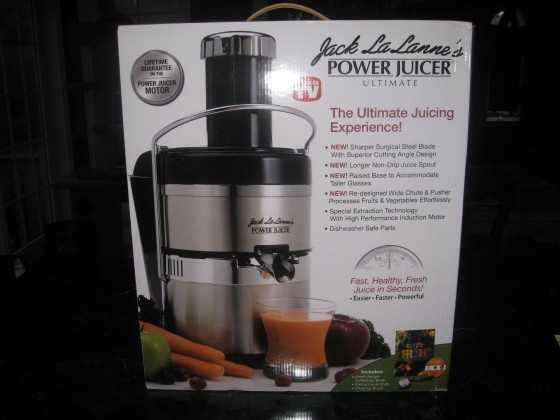 jack lalanne power juicer instruction manual