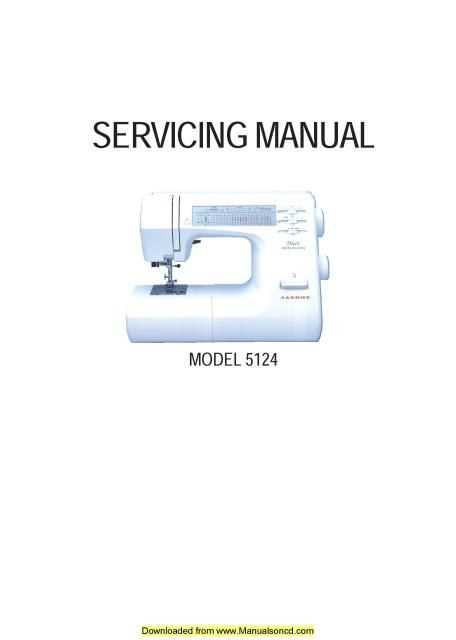 janome decor excel pro 5124 instruction manual