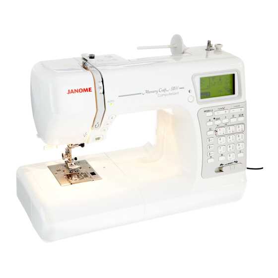 janome memory craft 3500 instruction manual