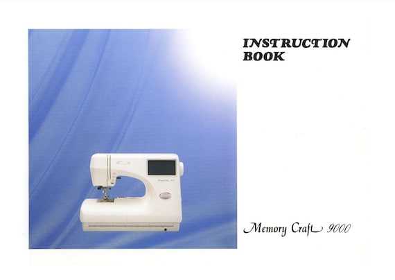 janome memory craft 4900 instruction manual