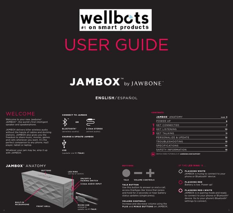 jawbone jambox instruction manual