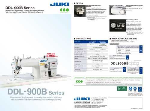 juki ddl 9000 instruction manual