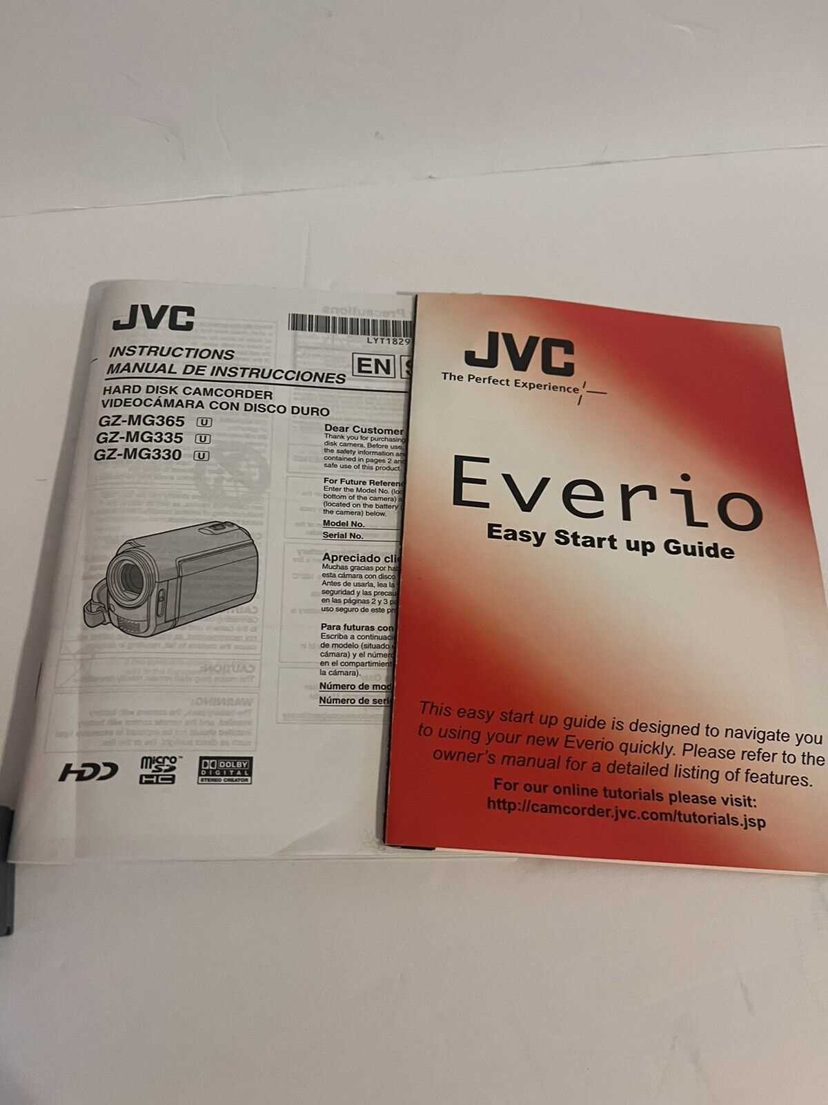 jvc everio gz mg330 instruction manual