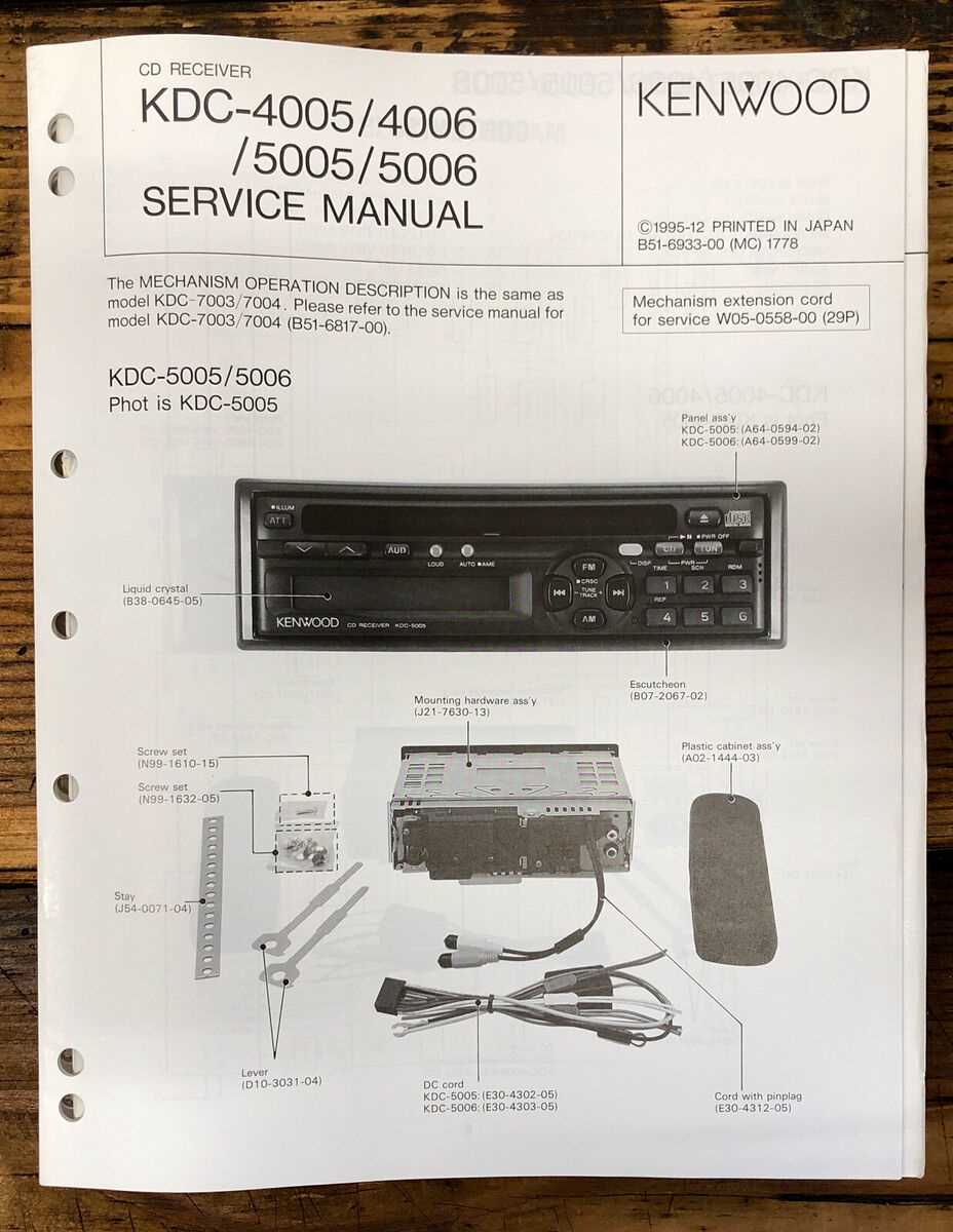 kenwood car audio instruction manual