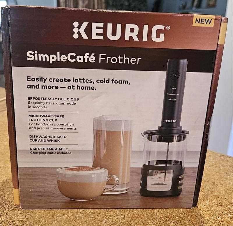 keurig milk frother instruction manual