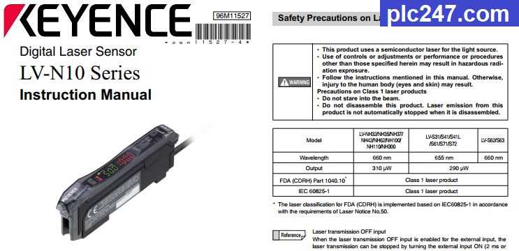 keyence fs n series instruction manual