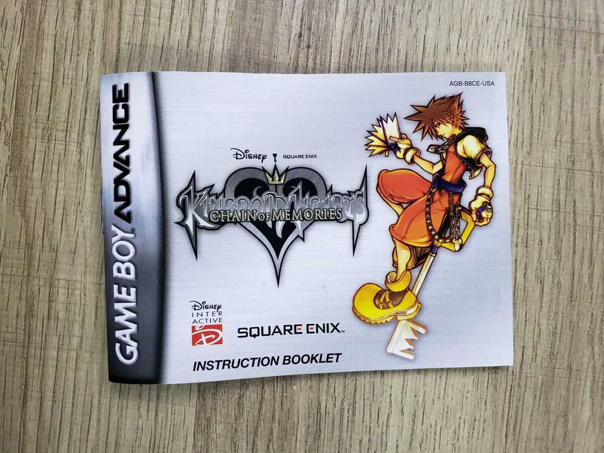 kingdom hearts 3 instruction manual