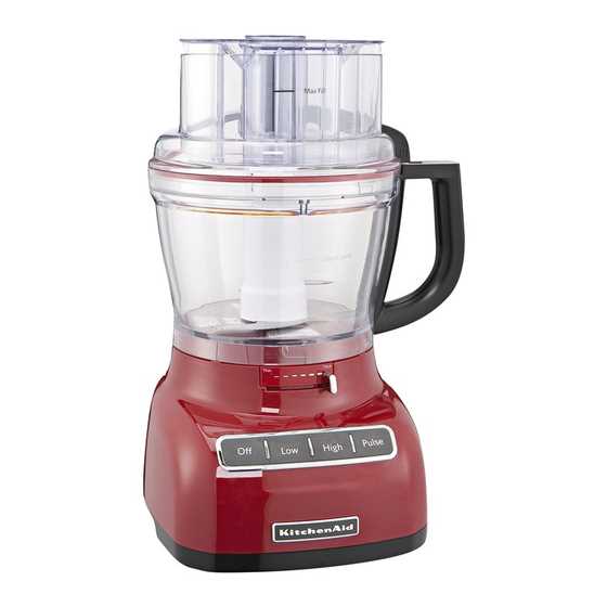 kitchenaid food processor instruction manual