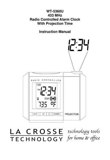 la crosse technology clock instruction manual