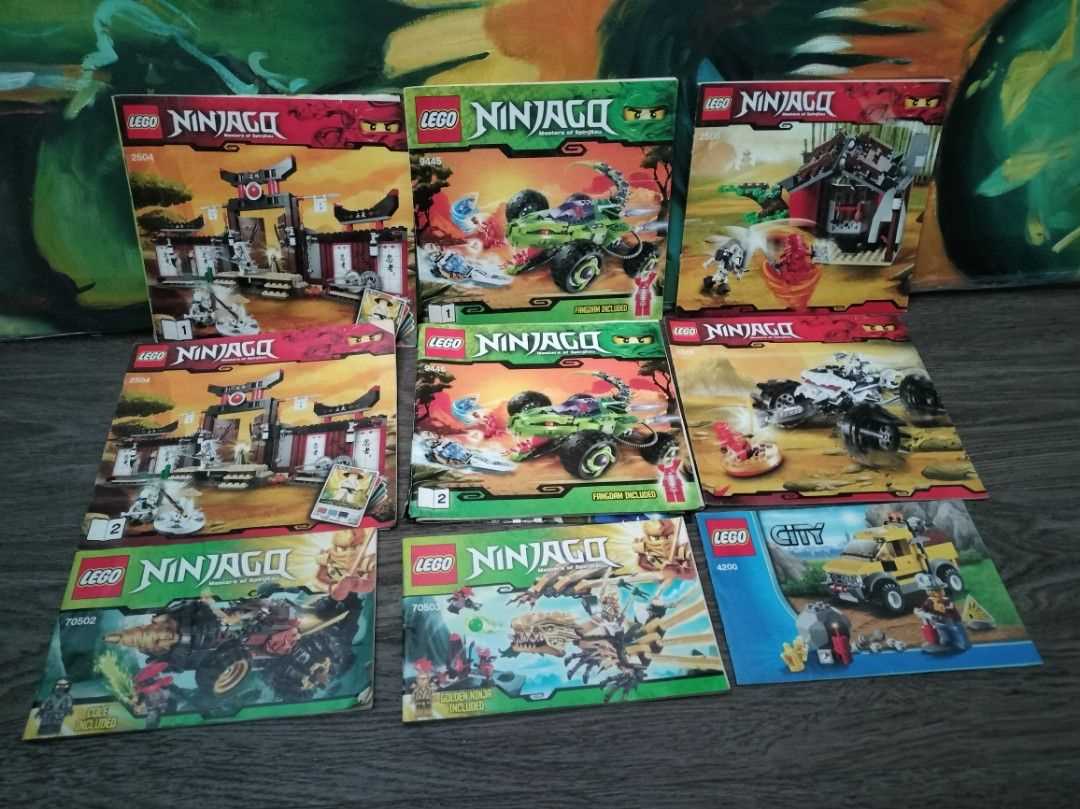 lego ninjago instruction manuals