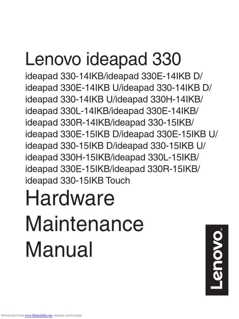 lenovo ideapad 330 instruction manual