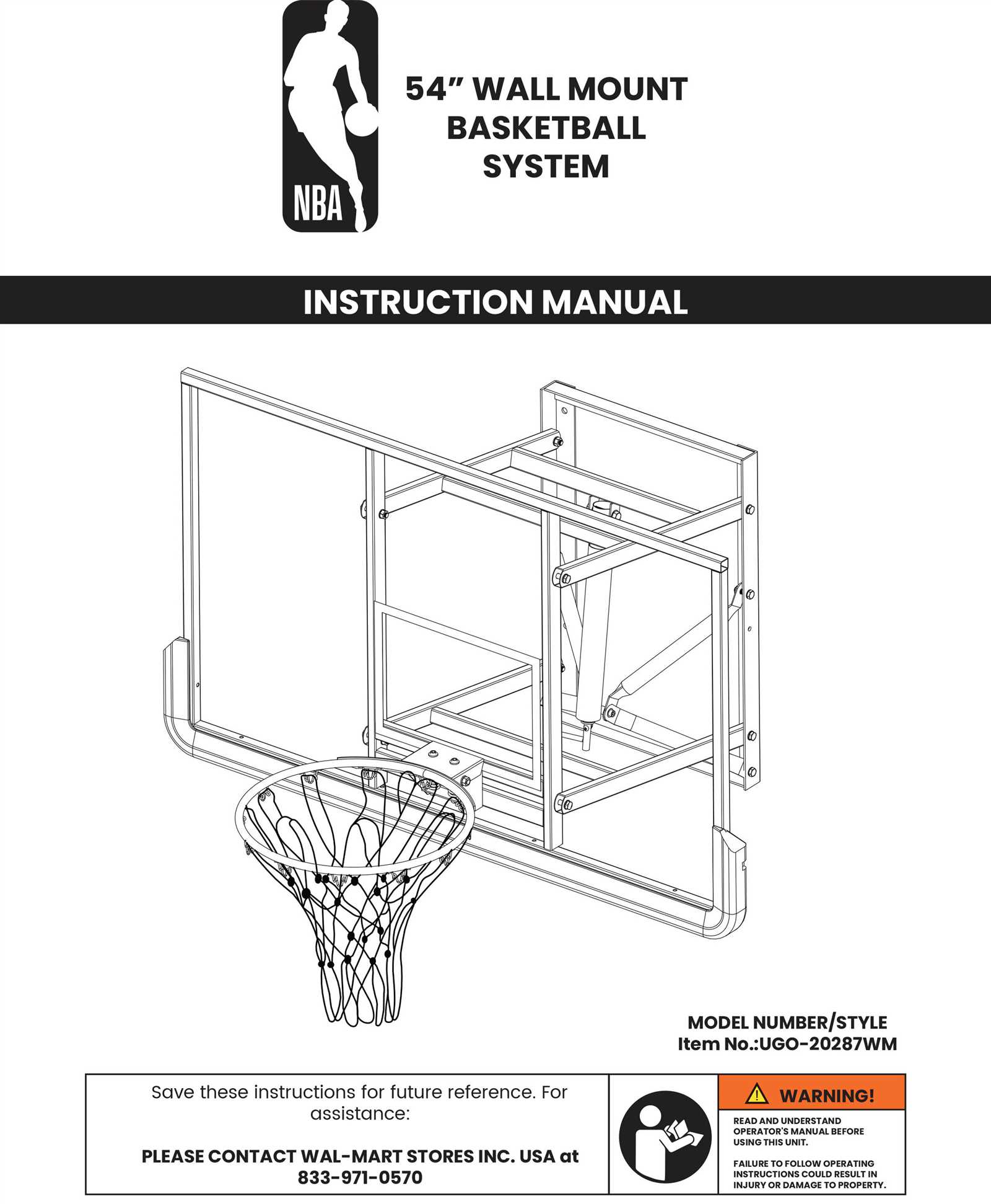 lifetime basketball goal instruction manual