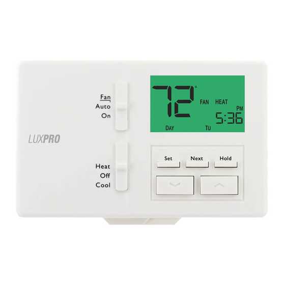 lux thermostat instruction manual