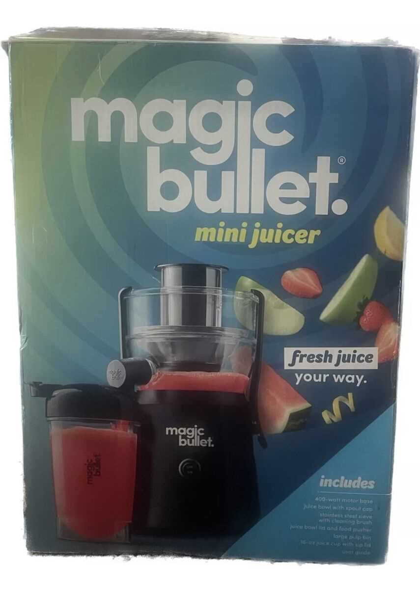 magic bullet juicer instructions manual