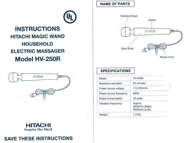 magic wand instruction manual