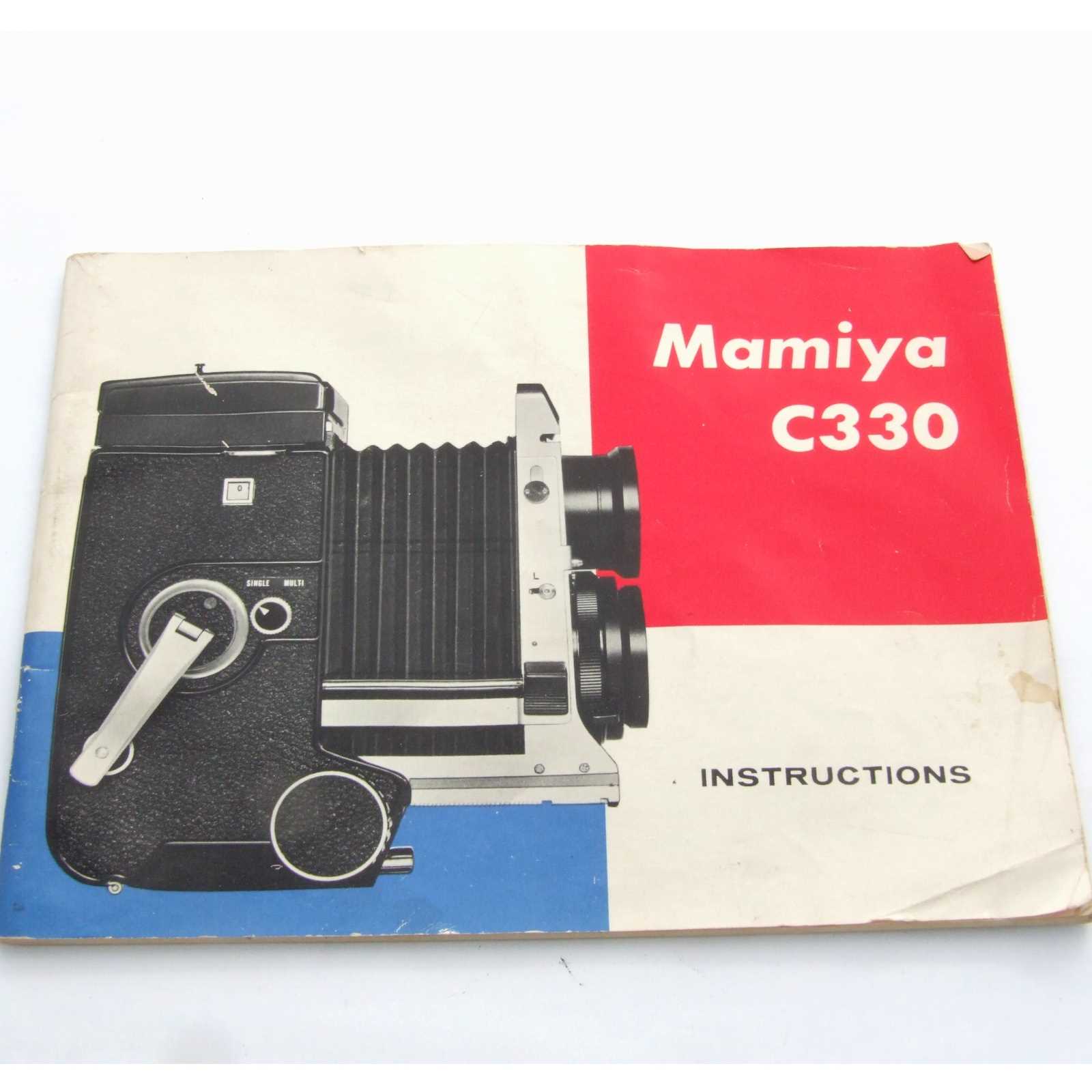 mamiya c330 instruction manual