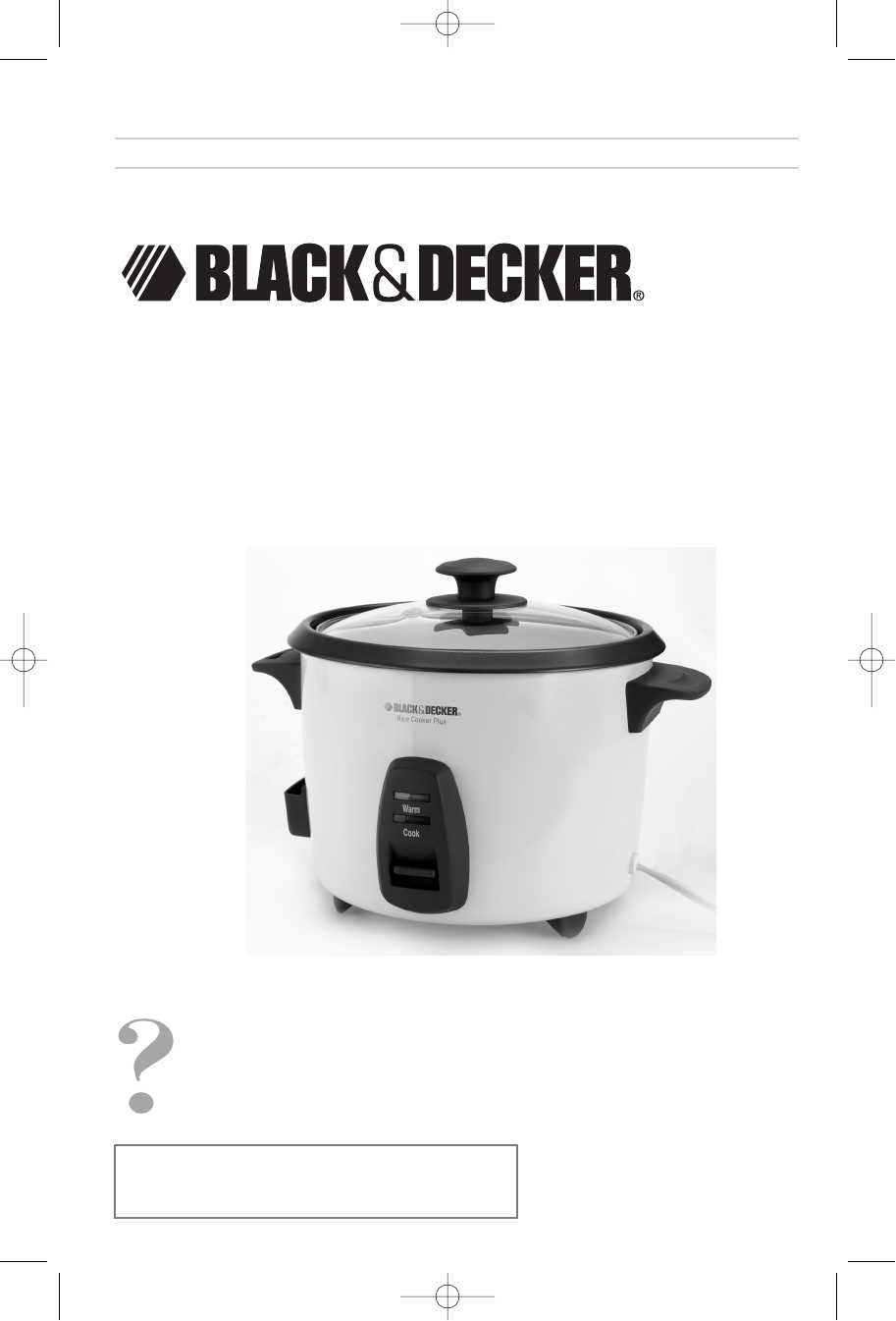 manual black and decker rice cooker instructions