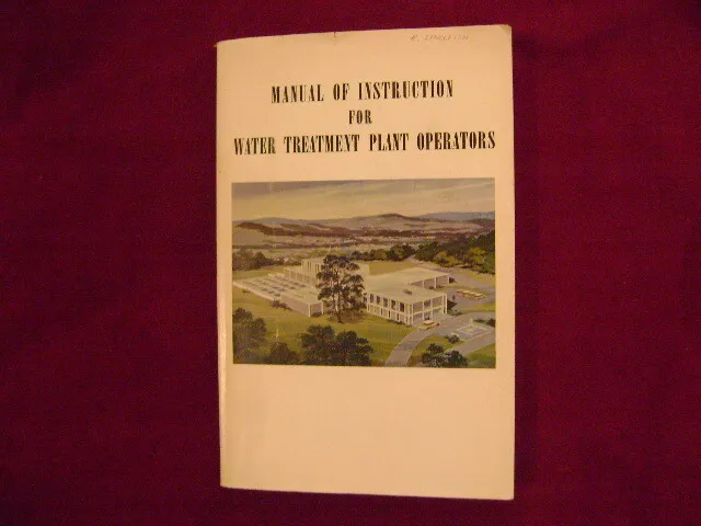 manual of instruction for water treatment plant operators