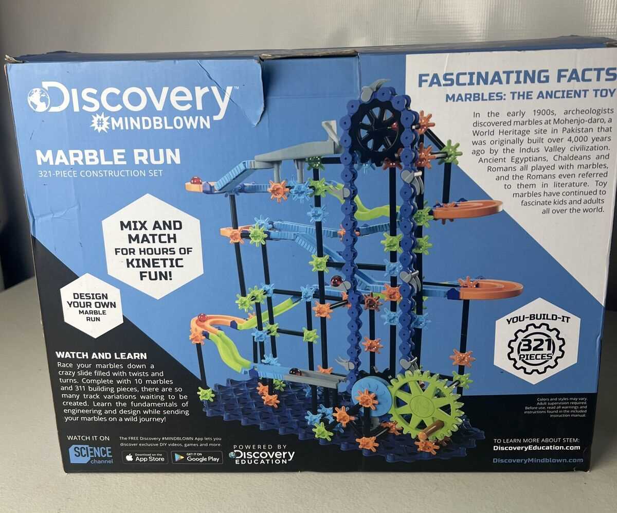 marble run instruction manual