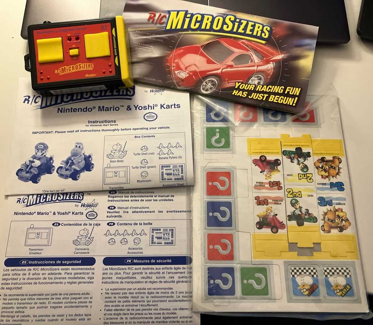 mario kart remote control car instruction manual