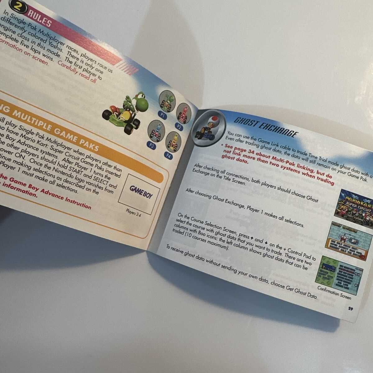 mario kart super circuit instruction manual