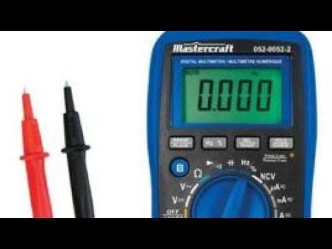 mastercraft digital multimeter instruction manual