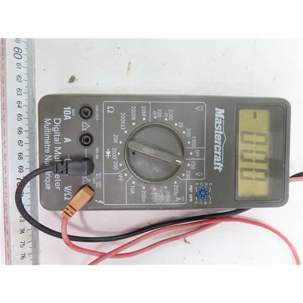 mastercraft digital multimeter instruction manual