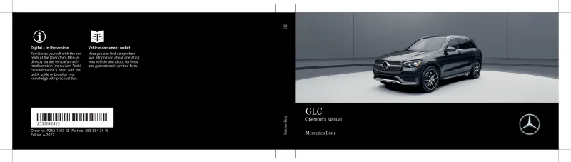 mercedes glc instruction manual