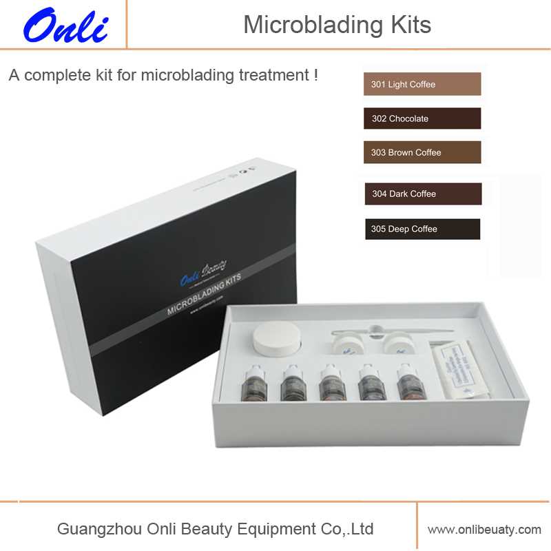 microblading kit with instructional manual