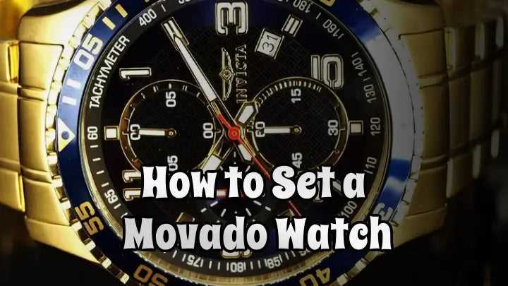 movado bold instruction manual