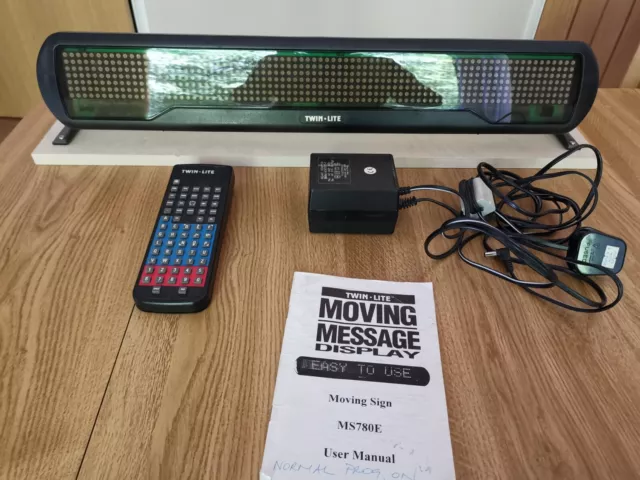 moving message sign instruction manual