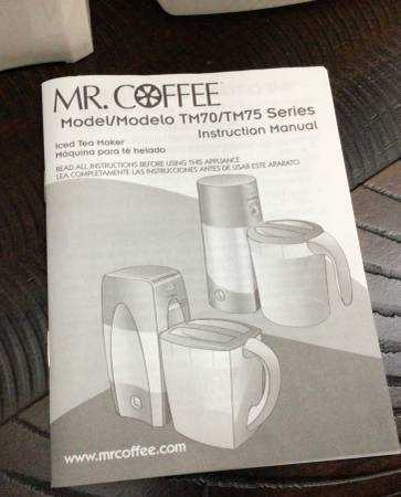 mr coffee iced tea maker tm70 instruction manual