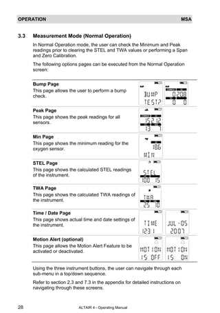 msa altair 4 instruction manual