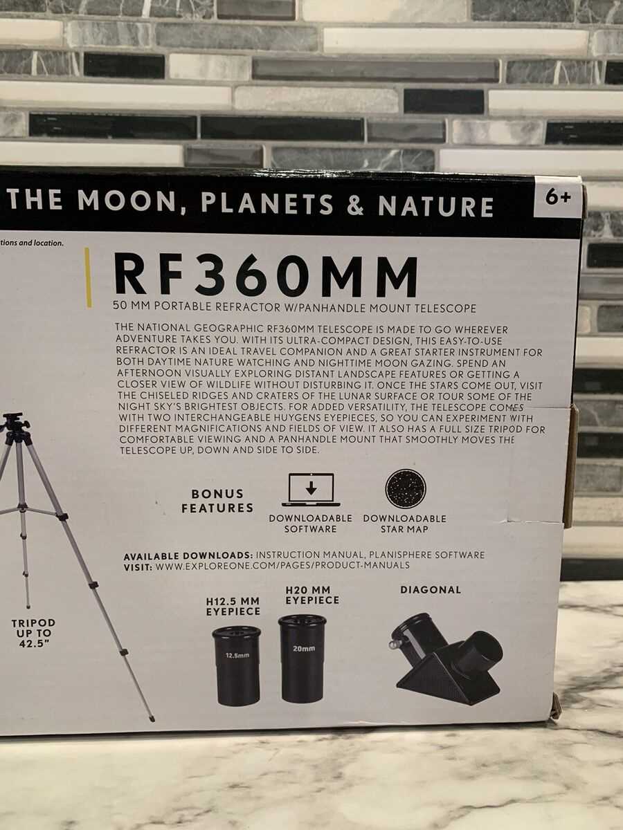 national geographic telescope instruction manual