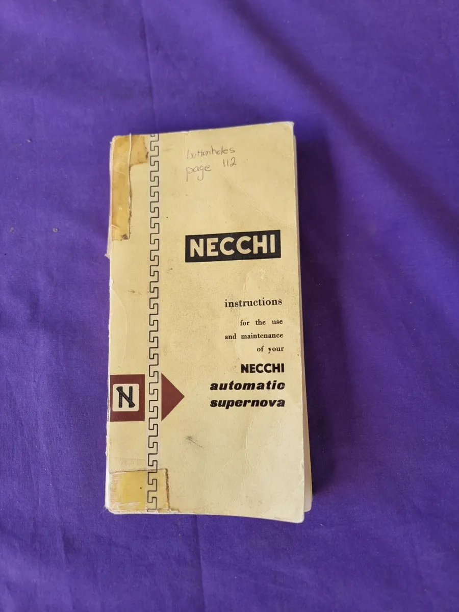 necchi supernova instruction manual