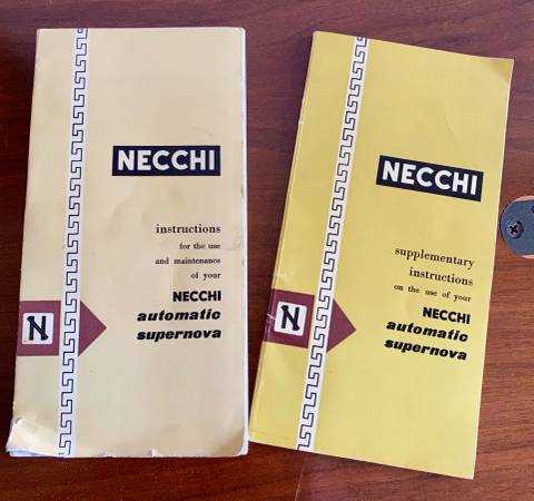 necchi supernova instruction manual