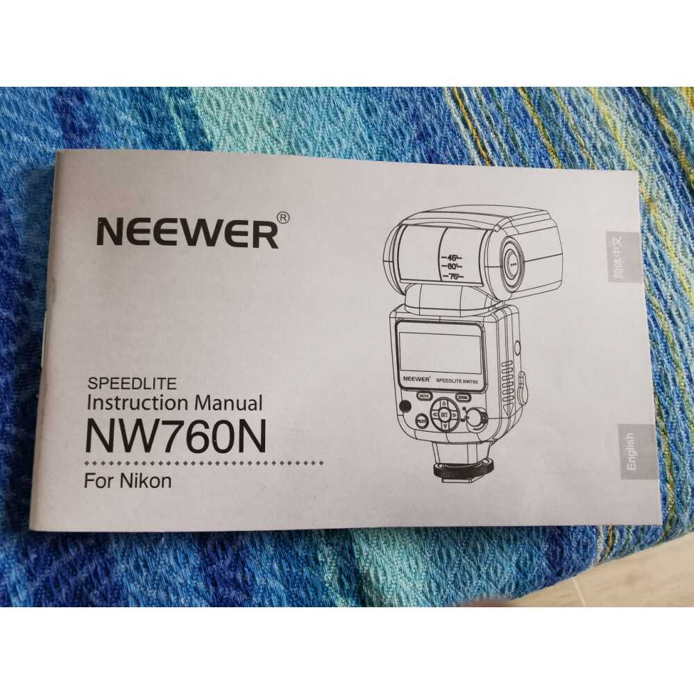 neewer speedlite 750 ii manual instructions