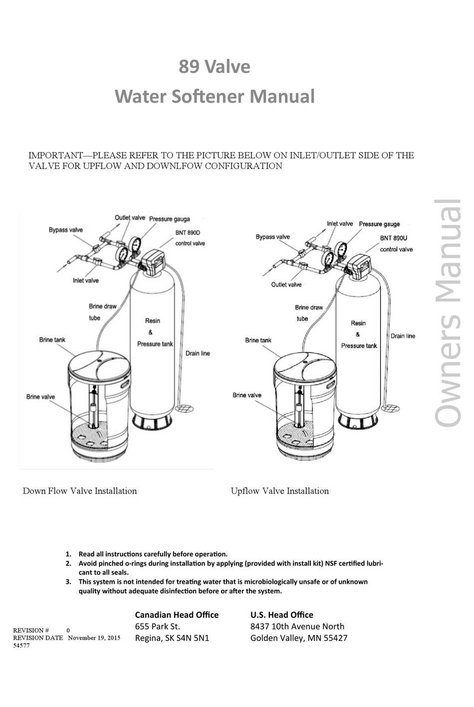 nuwave water softener instruction manual