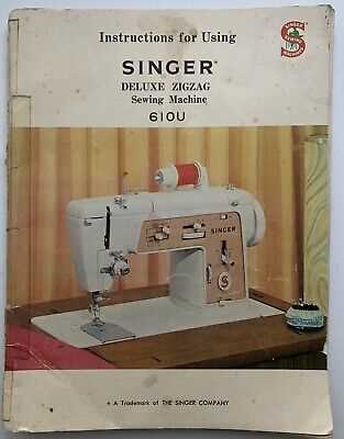 old singer sewing machine instruction manual