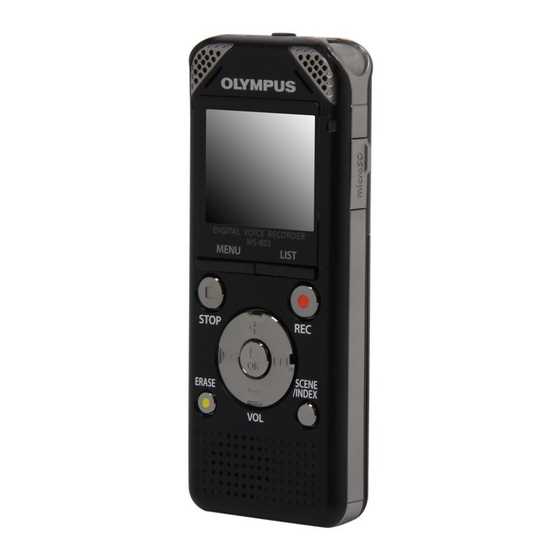 olympus digital voice recorder ws 100 instruction manual