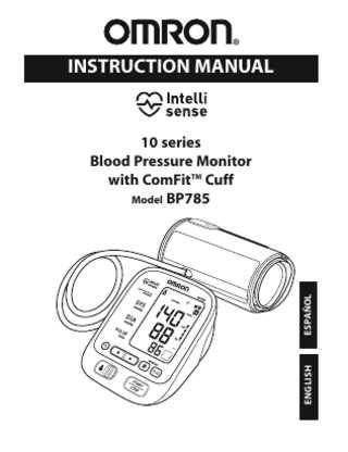 omron blood pressure monitor hem 712c instruction manual