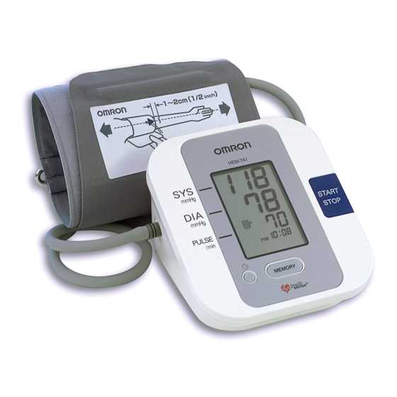 omron blood pressure monitor hem 712c instruction manual