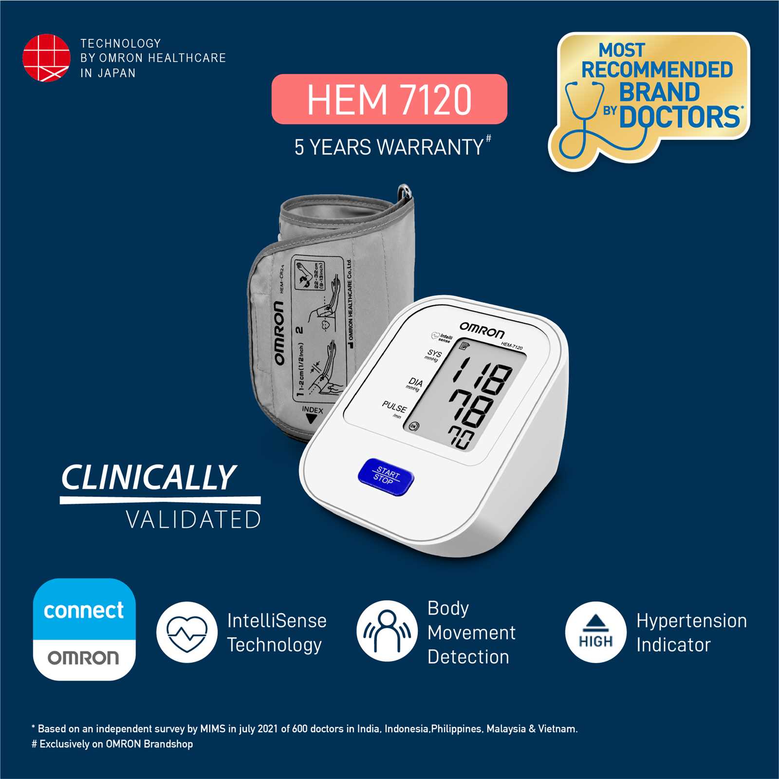 omron digital blood pressure monitor hem 712c instruction manual