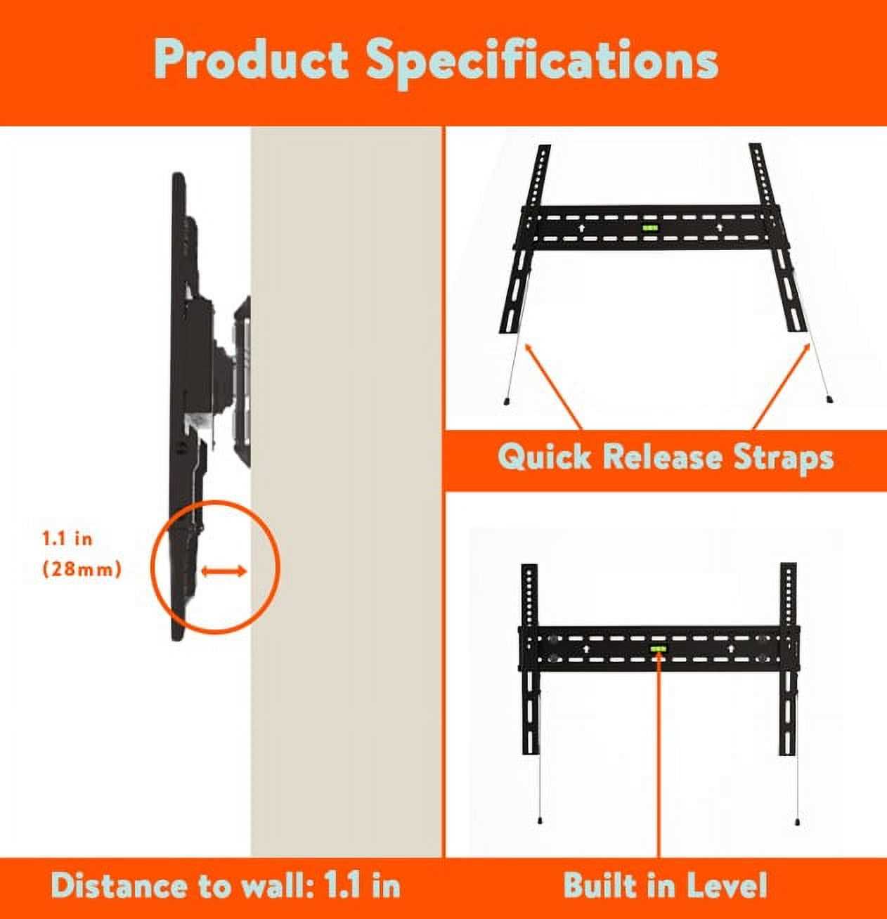 onn wall mount instruction manual